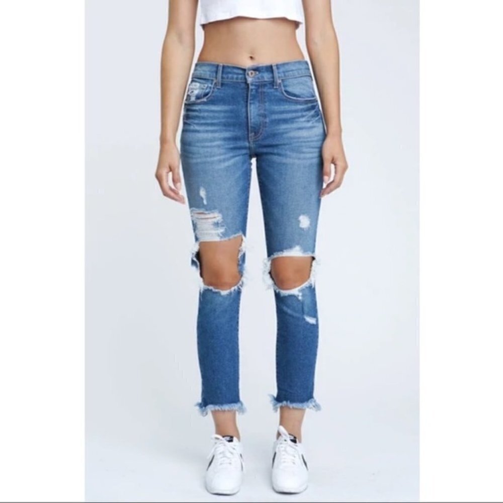Pistola Monroe Skinny Distressed Jean Size 30‎